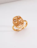 French Vintage Daisy S925 Ring - Vintage Gold