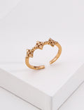 French Vintage Trinity Florets S925 Ring - Gold