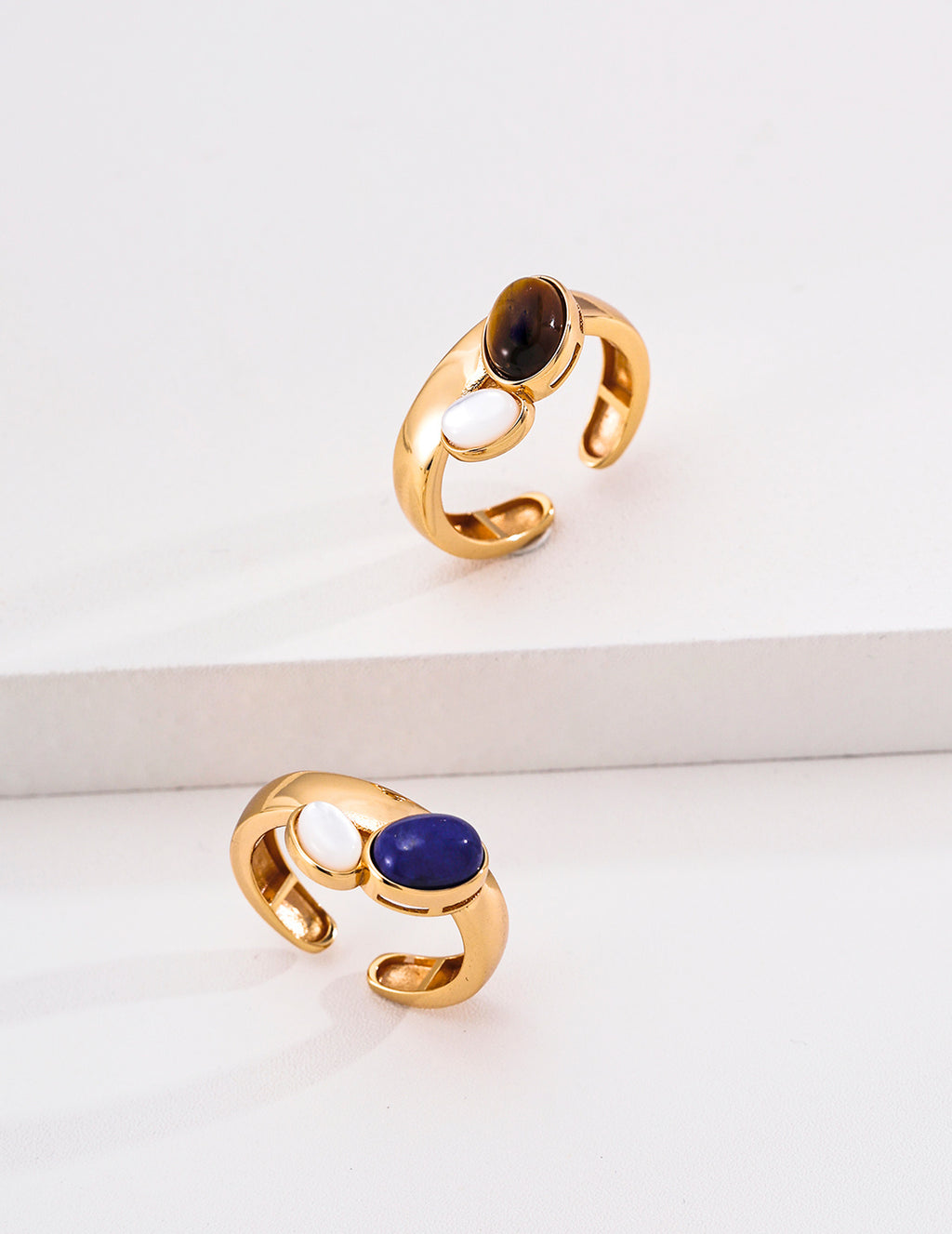 Dual Gemstone Toi et Moi S925 Ring - Gemstone Styles