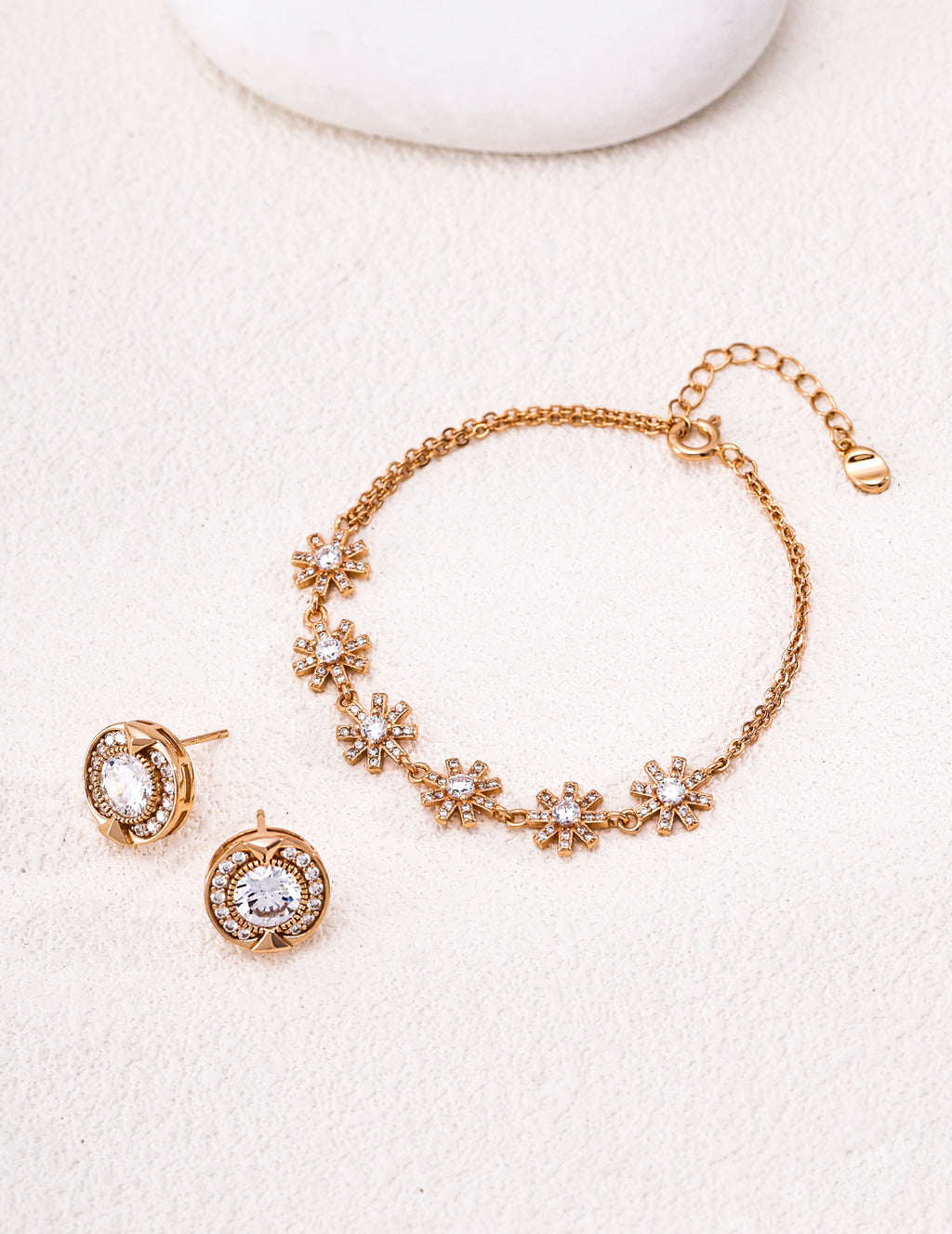 Eternal Snowflake Zirconia S925 Bracelet - Jewelry Set