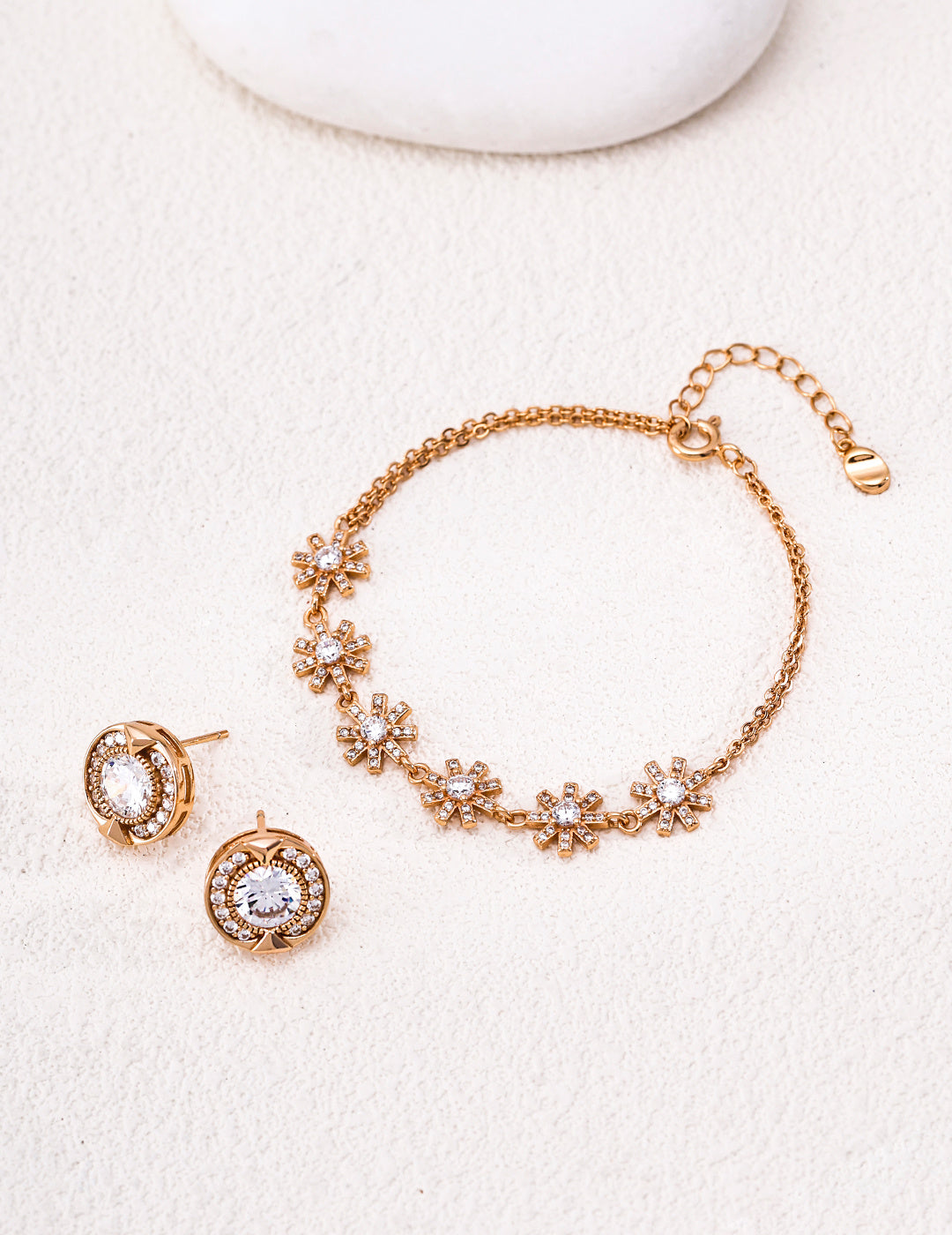 Eternal Snowflake Zirconia S925 Bracelet - Jewelry Set