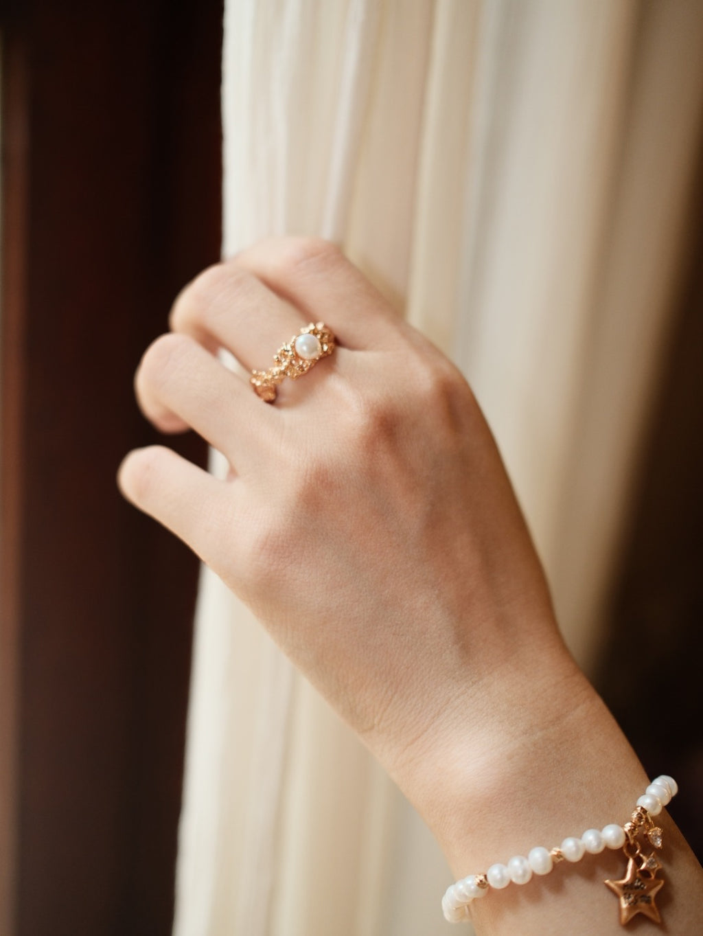 "Hello It's Me" Celestial Star Pearl S925 Bracelet - Lifestyle Curtain