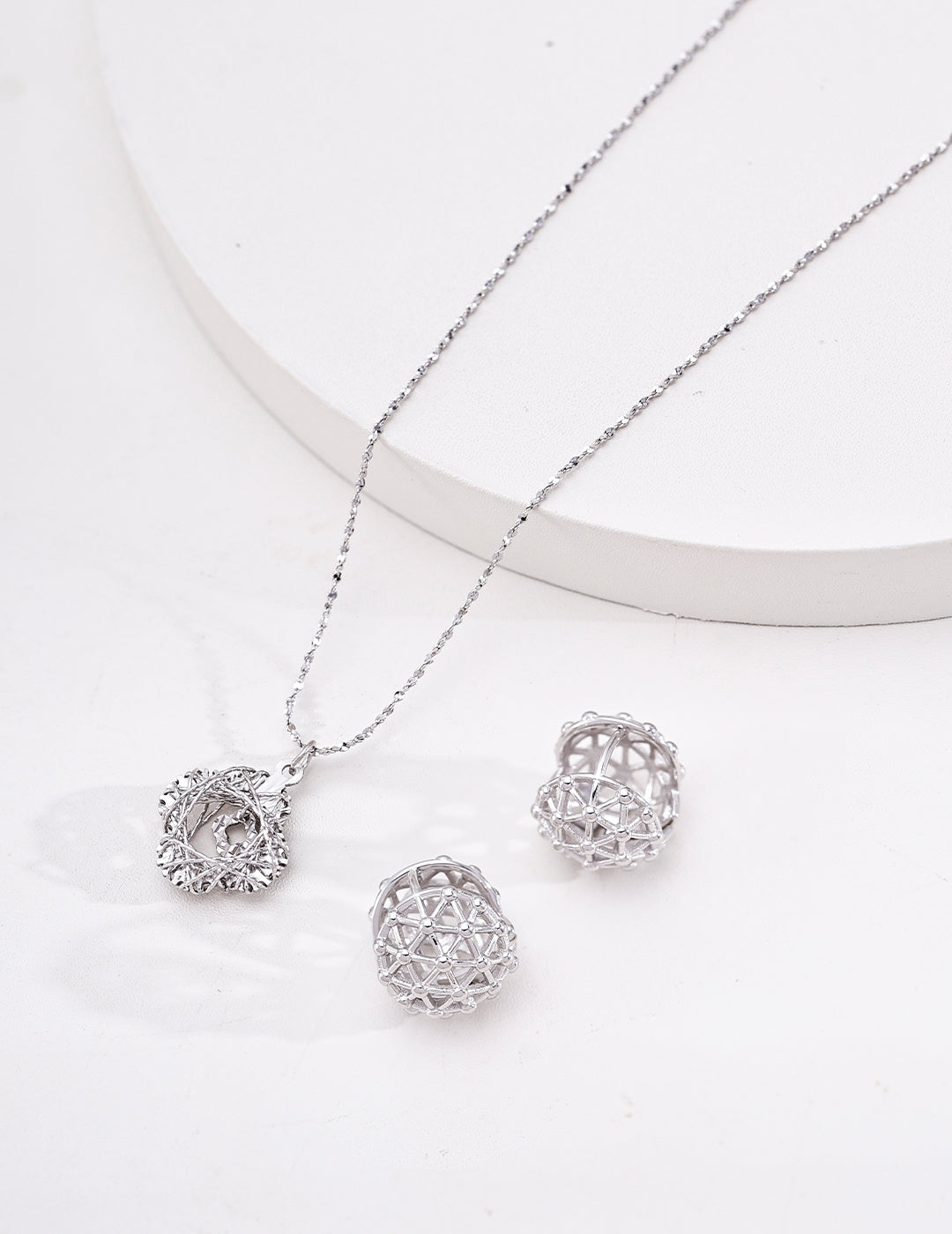 "Dreamcatcher" Woven Lattice S925 Necklace - Jewelry Set