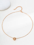 Vintage Fluted Barrel Star S925 Necklace - Gold