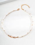 Sculptural Leaping Fish Pearl S925 Necklace - Gold