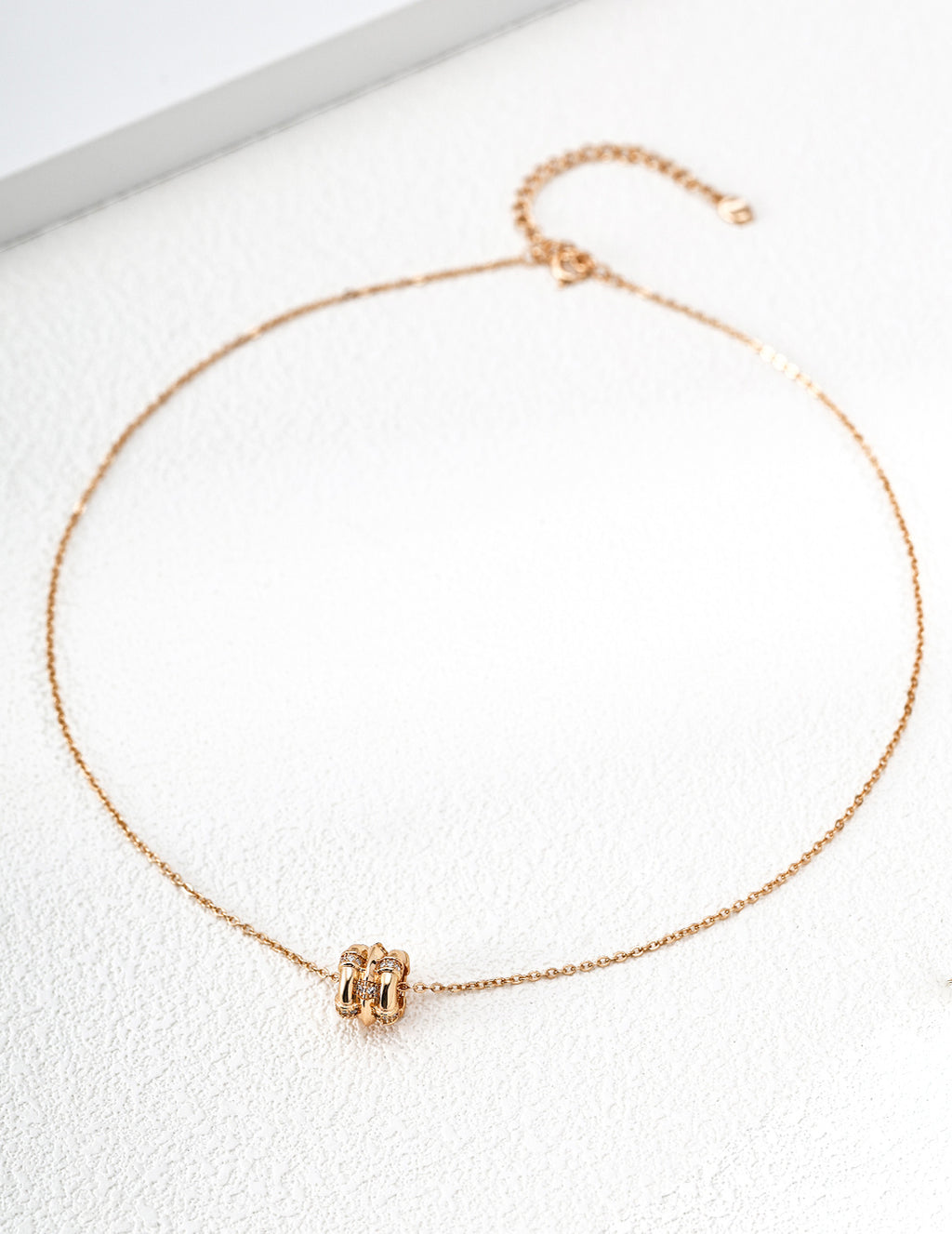 Celestial Fortune Wheel Barrel S925 Necklace - Gold