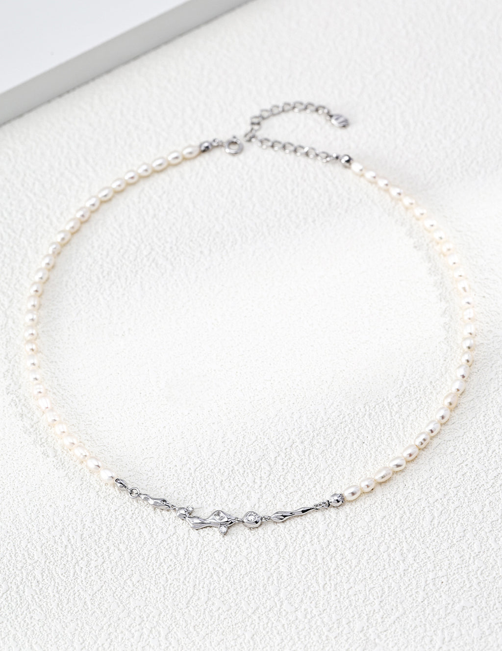 "Dreaming Galaxy" Liquid Pearl S925 Necklace - Silver