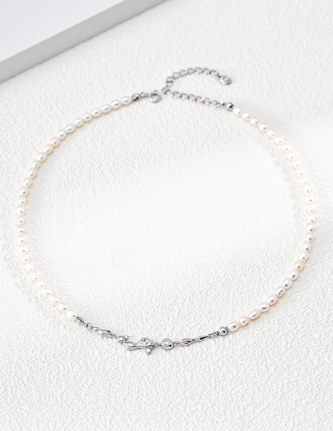 "Dreaming Galaxy" Liquid Pearl S925 Necklace - Silver