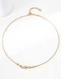 "Dreaming Galaxy" Liquid Stream Chain Necklace - Gold