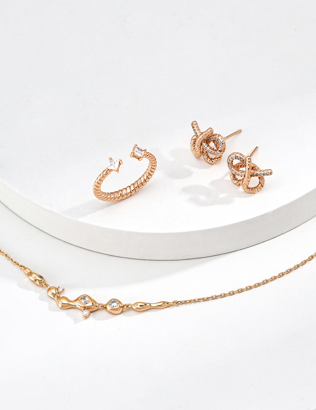"Dreaming Galaxy" Liquid Stream Chain Necklace - Jewelry Suite