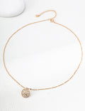 "North Star Compass" Medallion Necklace - Gold