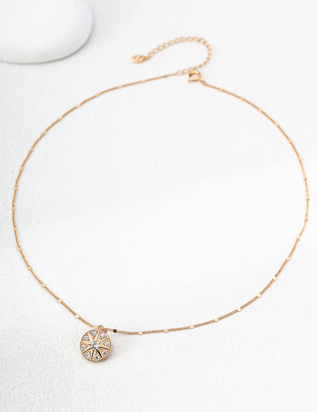 "North Star Compass" Medallion Necklace - Gold